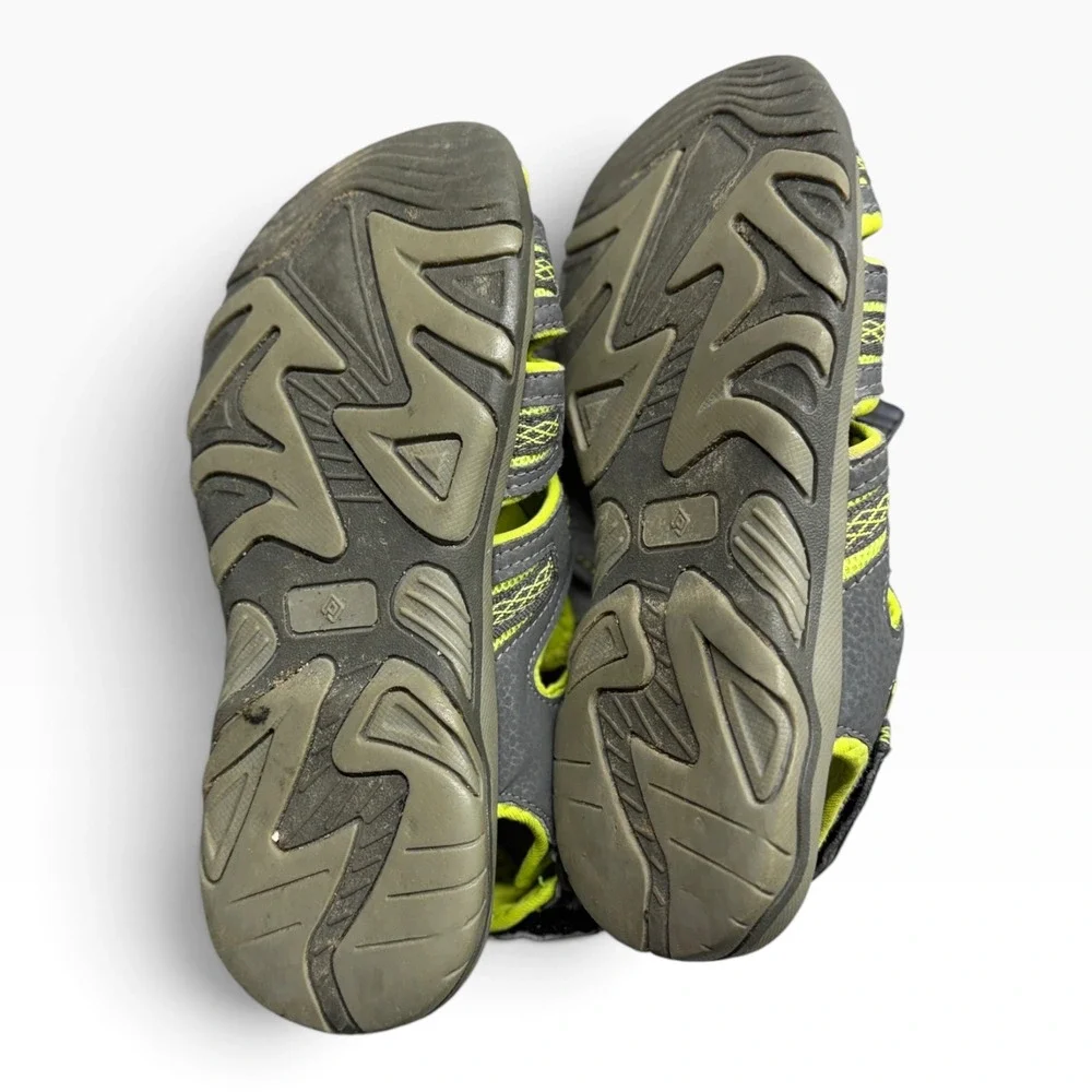 Rugged Exposure Kids Grey Lime Green Sport Sandals 160912-K Size 2 US